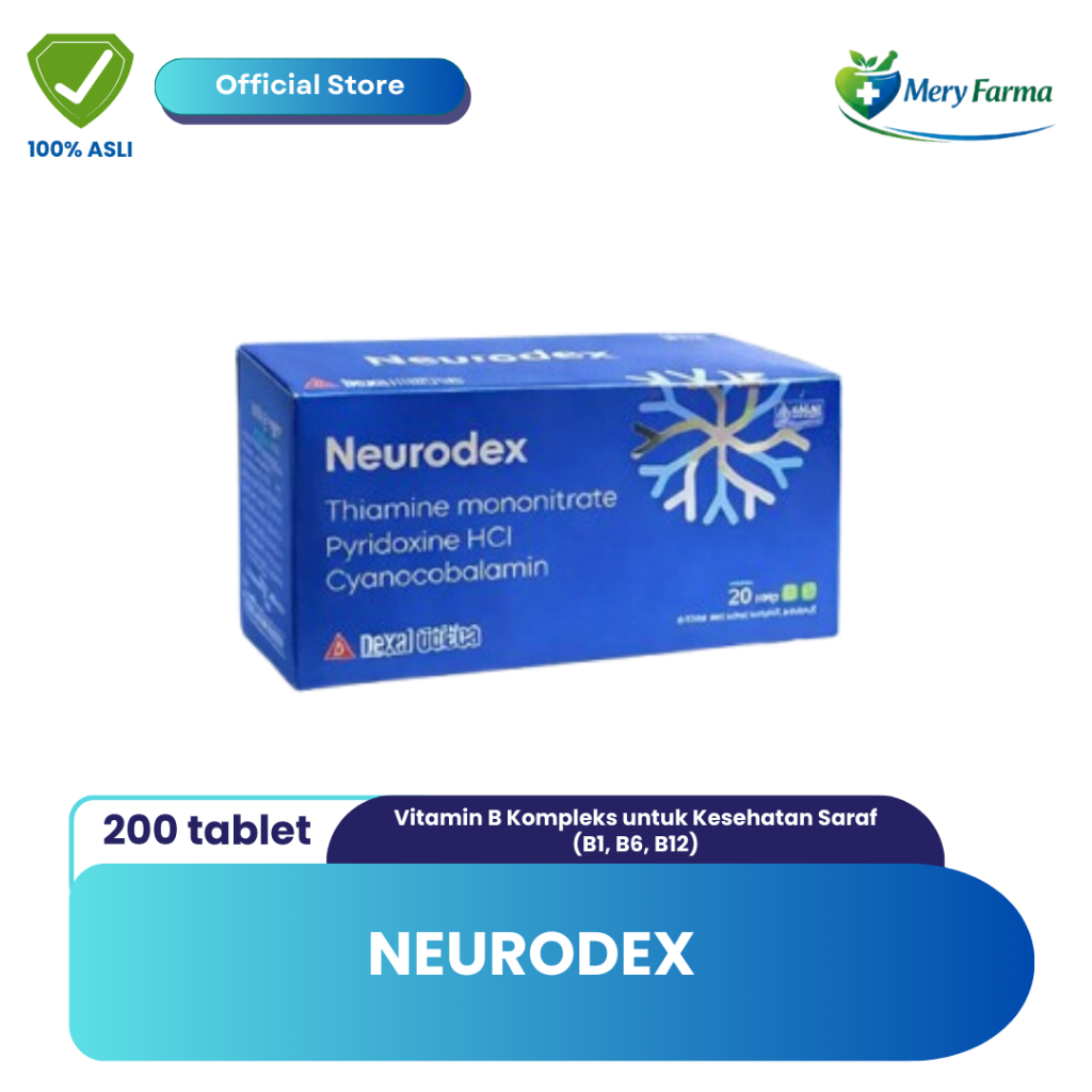 NEURODEX Box Vitamin Saraf Isi 200 Tab