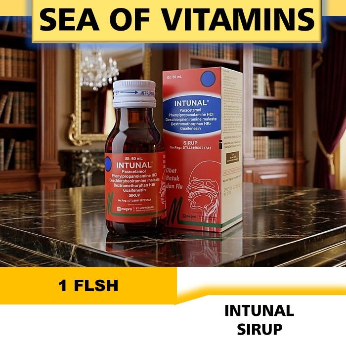 INTUNAL SYRUP 60 ML- OBAT BATUK DAN FLU DEMAM ANAK