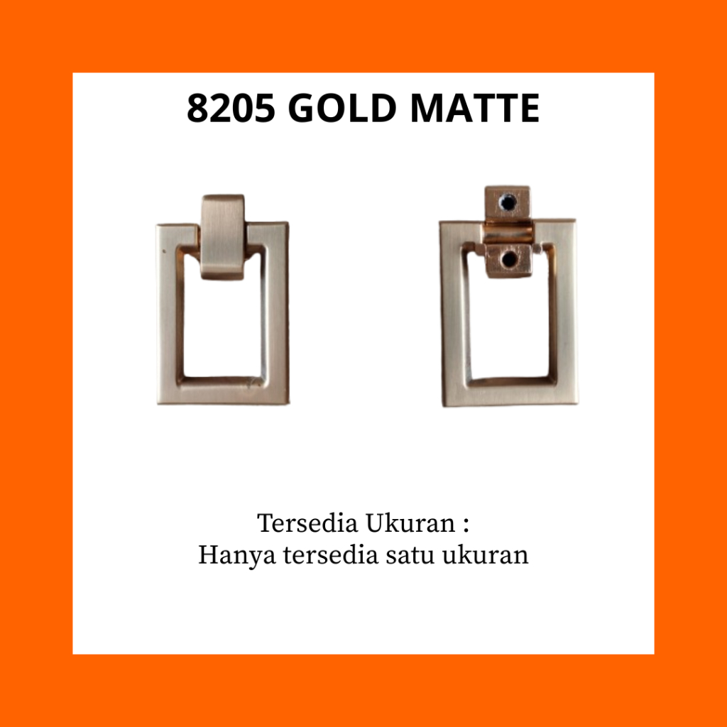 Handle 8205 GOLD MATTE | Handle Tarikan Laci | Tarikan Pintu Laci Minimalis