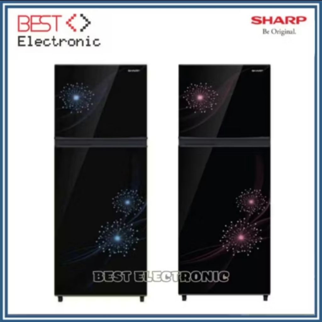 KULKAS 2 PINTU SHARP SJ 317MG SJ 317 MG DP/DB 256 LITER