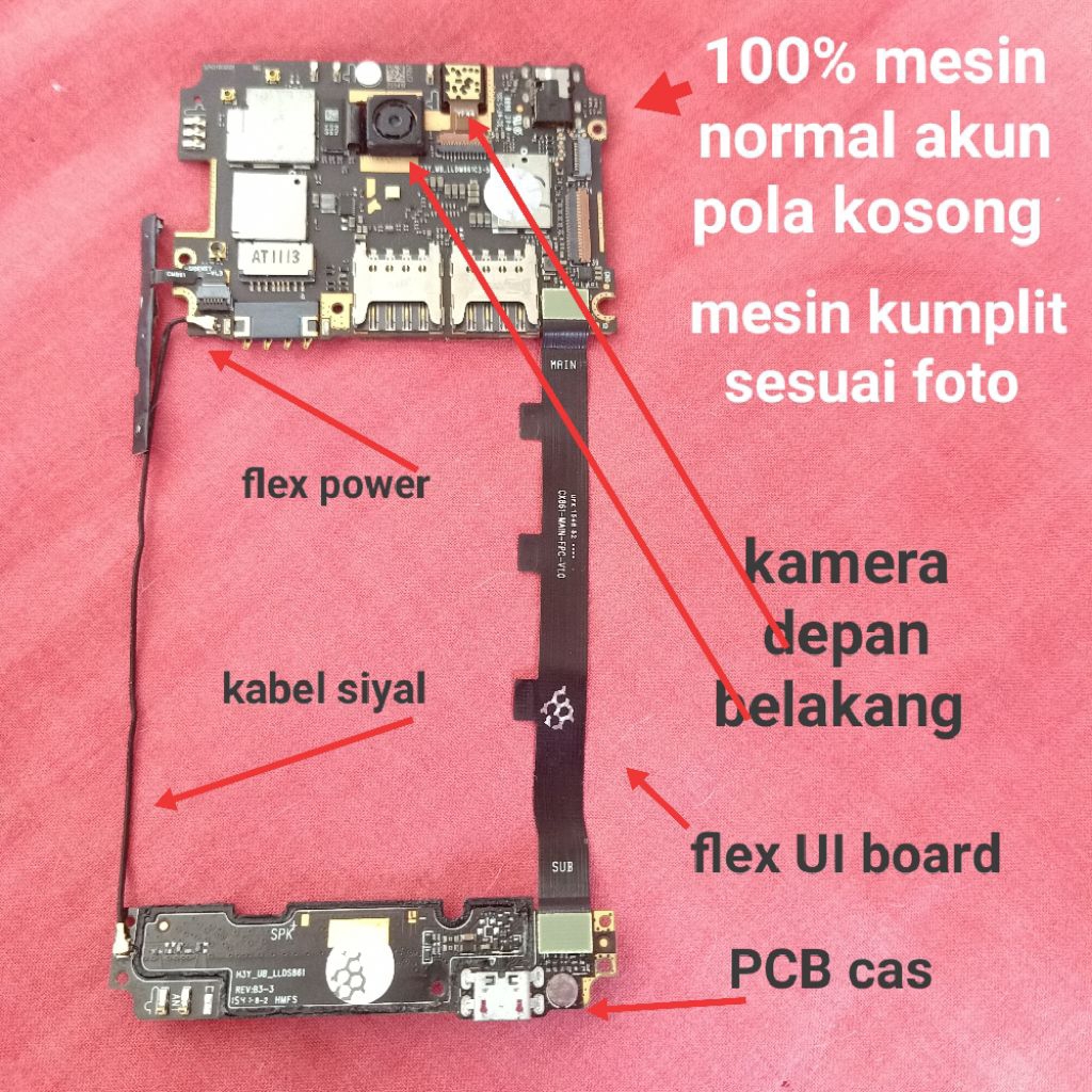 Mesin Normal Redmi note 2 Ram 2/16GB 4G Original Copotan normal akun pola kosong (LCD TOUCHSCREEN TI