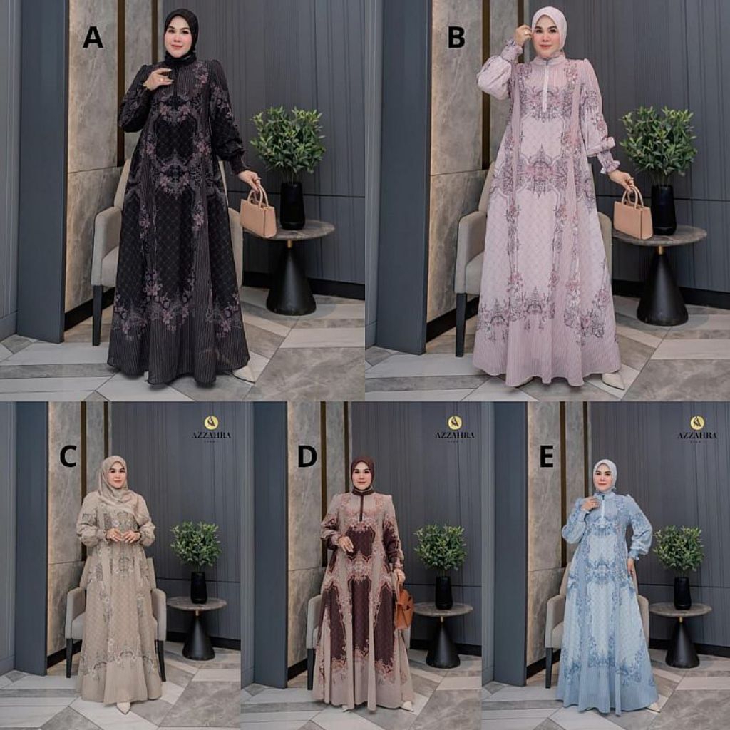 Azkiya Gamis Syar'i Original Branded By Azzahra