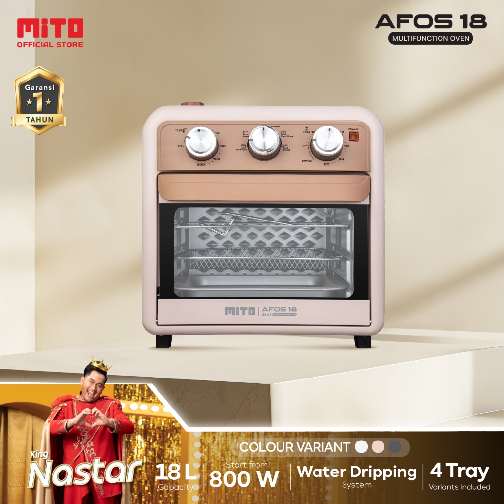 MITO AFOS18 Electric Oven Multifunction with Water Dripping System 18L