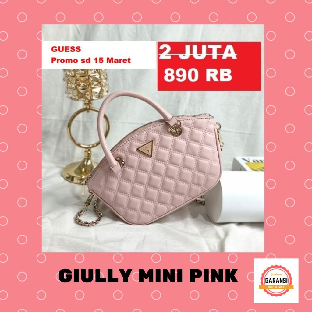 Tas Guess wanita seri GIULLY MINI  satchel bag 100% original store