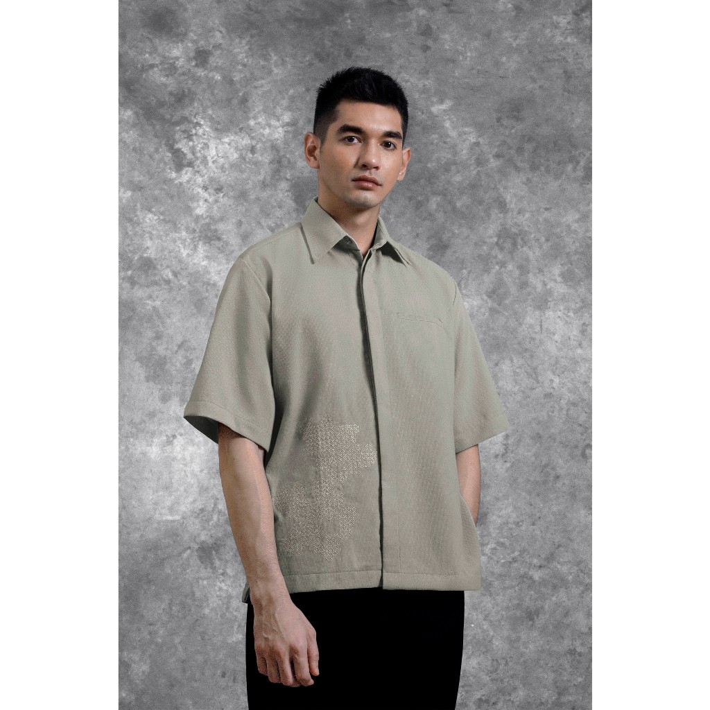 Heymale Kemeja Bordir Renjana Lengan Pendek