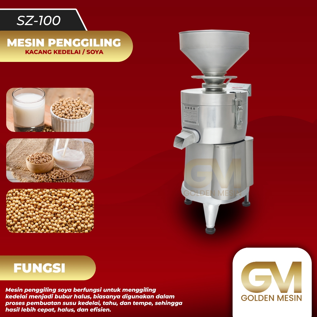 Mesin Penggiling Soya | Susu Kedelai | Mesin Susu Kedelai / Soya Bean Machine | Mesin Press Susu Ked