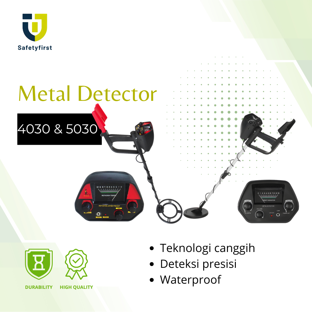 Metal Detector Pendeteksi Logam MD 4030 MD 5030 Alat Pencari Emas Harta Karun Anti Air Waterproof