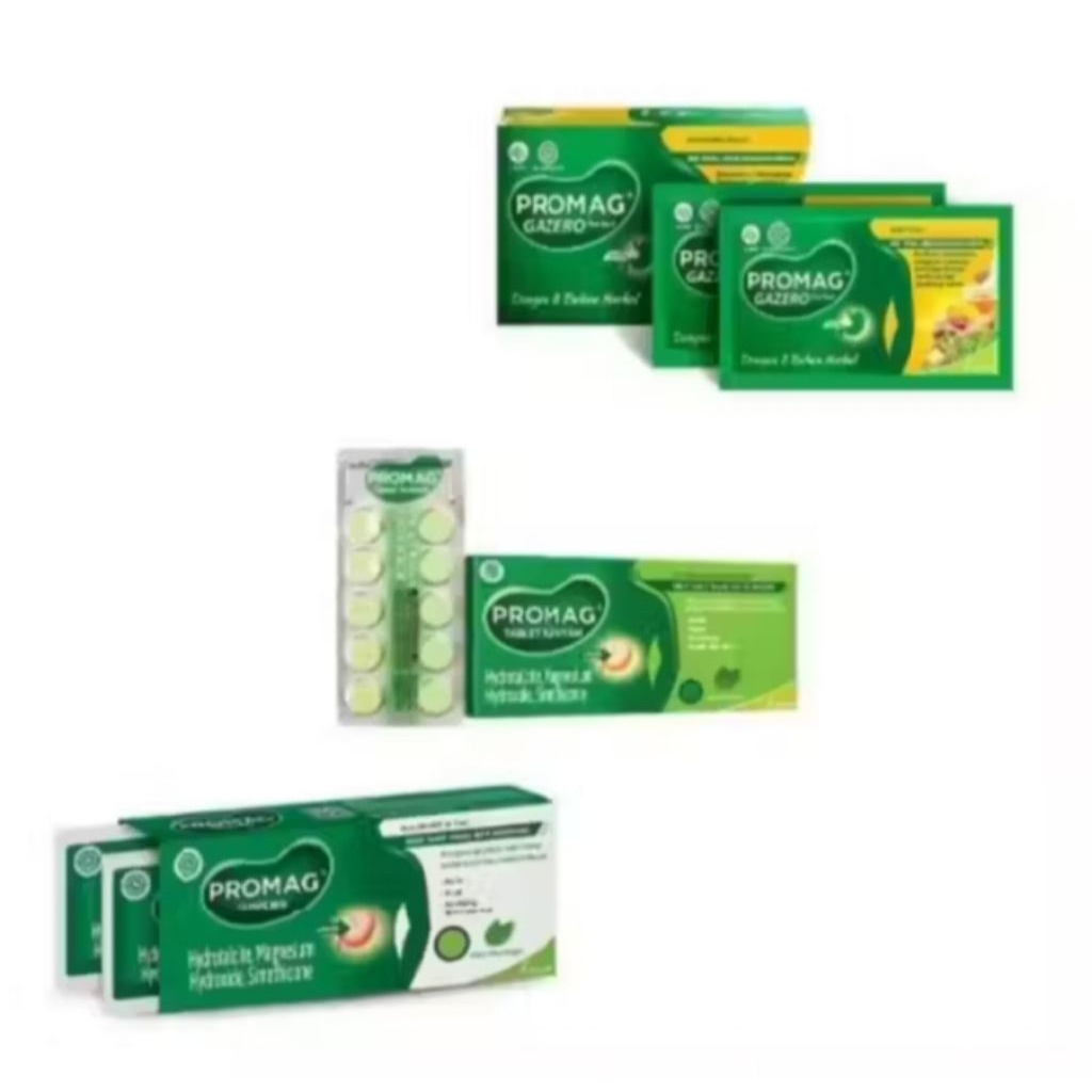 Promag Tablet, Promag Gazero Herbal, Promag Cair 1 Kotak