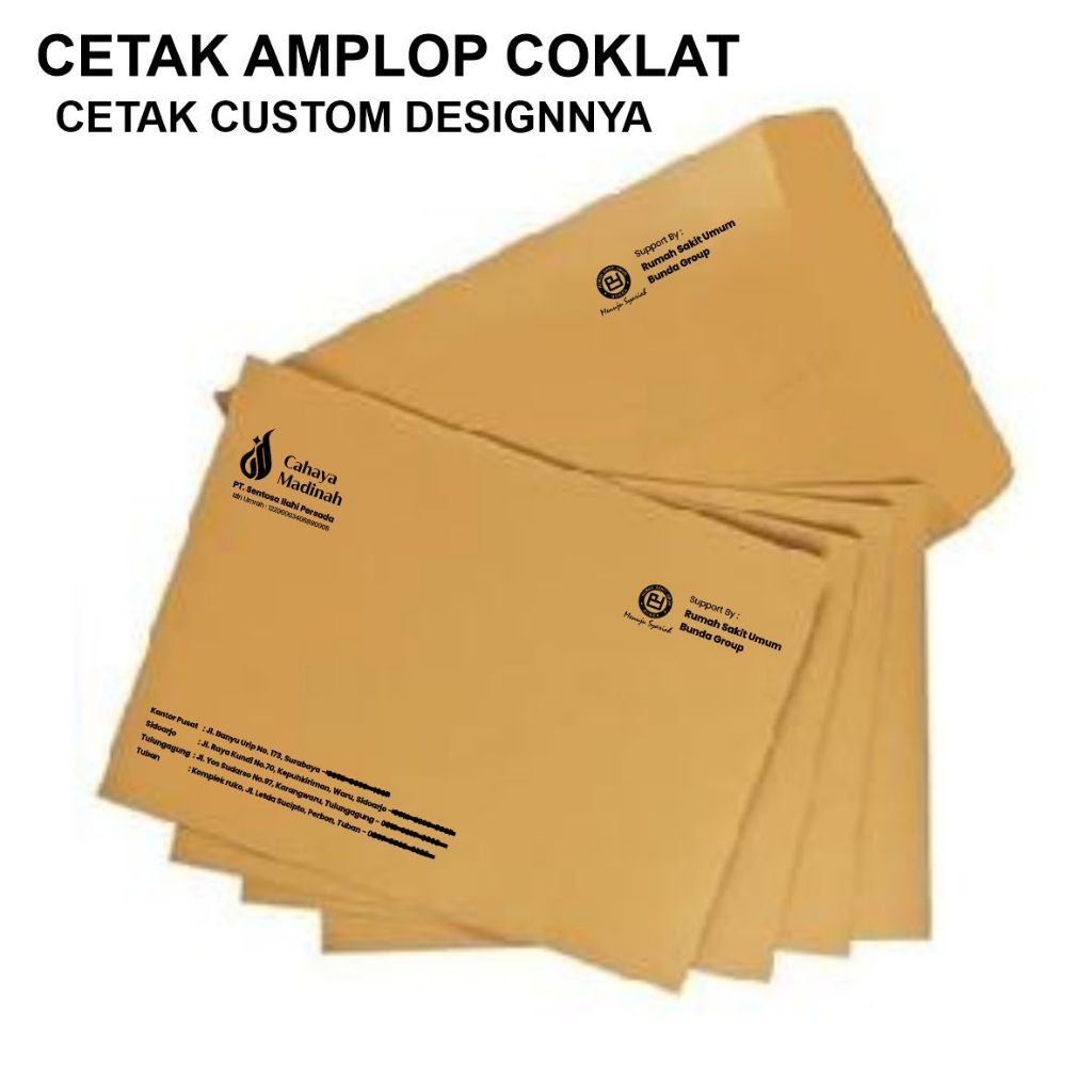 Cetak Amplop Coklat Kop Surat Slip Gaji