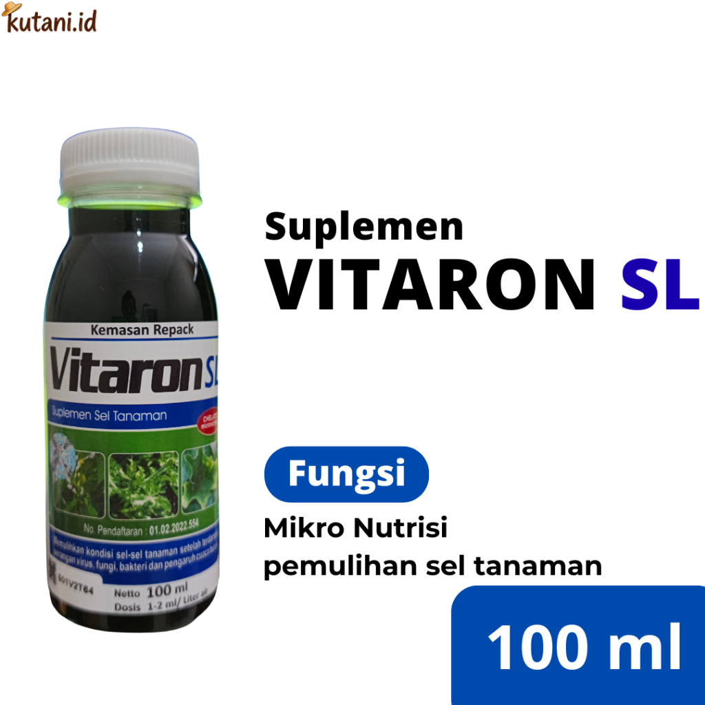 Suplemen Tanaman Vitaron SL 100ml – Mempercepat Pemulihan dari Hama & Penyakit