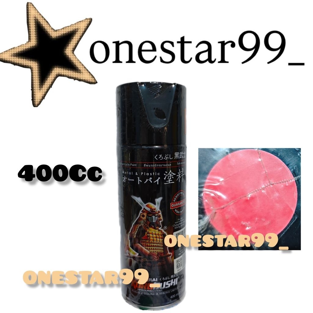 Pilok Pilox Pylox Cat Samuraipaint Matte Red H751 751 Merah Metalik Doff Dop Samurai Spray Paint 400