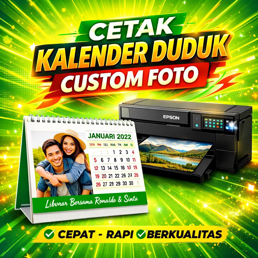 CETAK KALENDER DUDUK CUSTOM FOTO | KALENDER DUDUK CUSTOM | KALENDER 2026 2027 2028