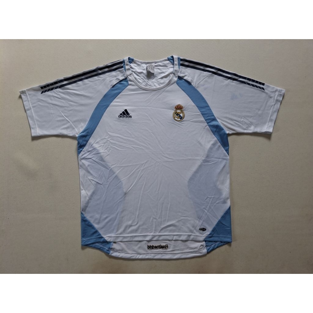 JERSEY BOLA ADIDAS TRAINING REAL MADRID TAHUN 2005/2006 ORIGINAL 100%