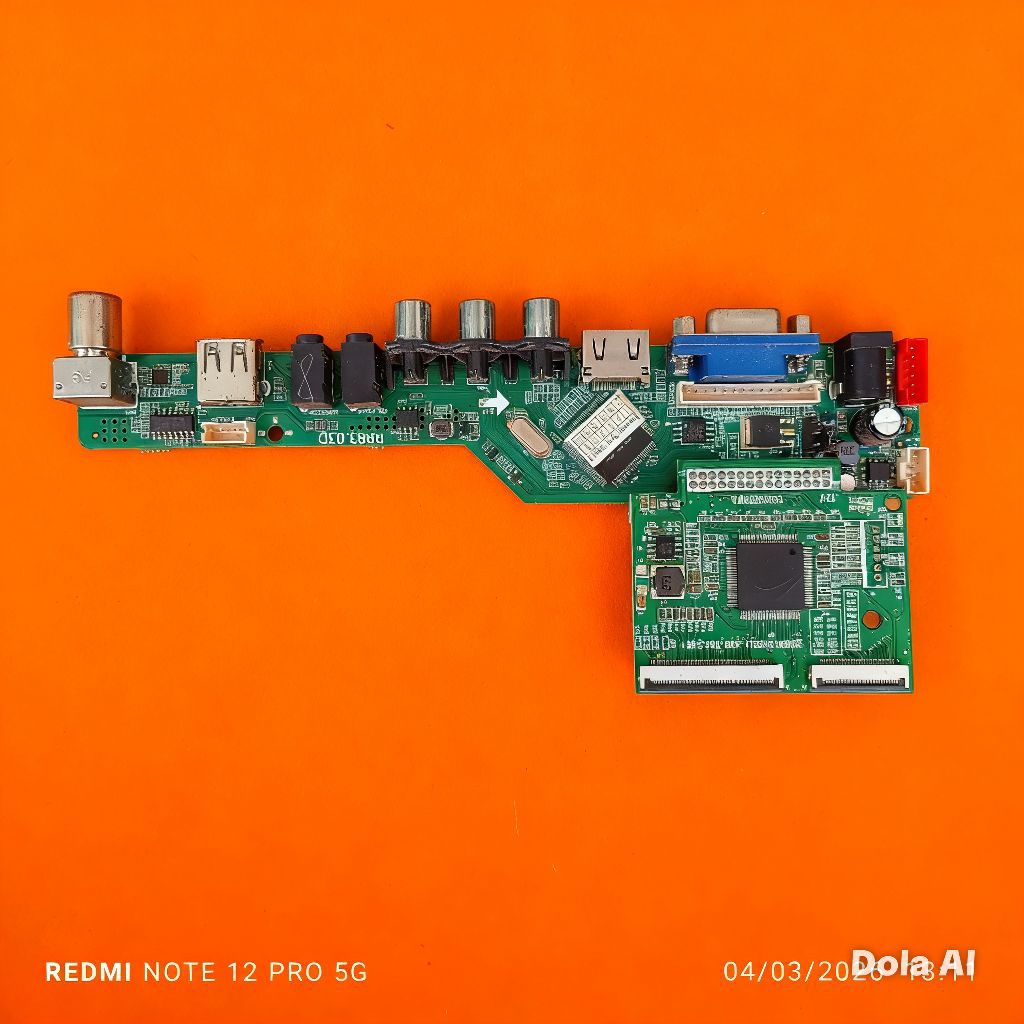 mb Mainboard asli cabutan led tv televisi VRISTA digital code mesin RR83.03D normal