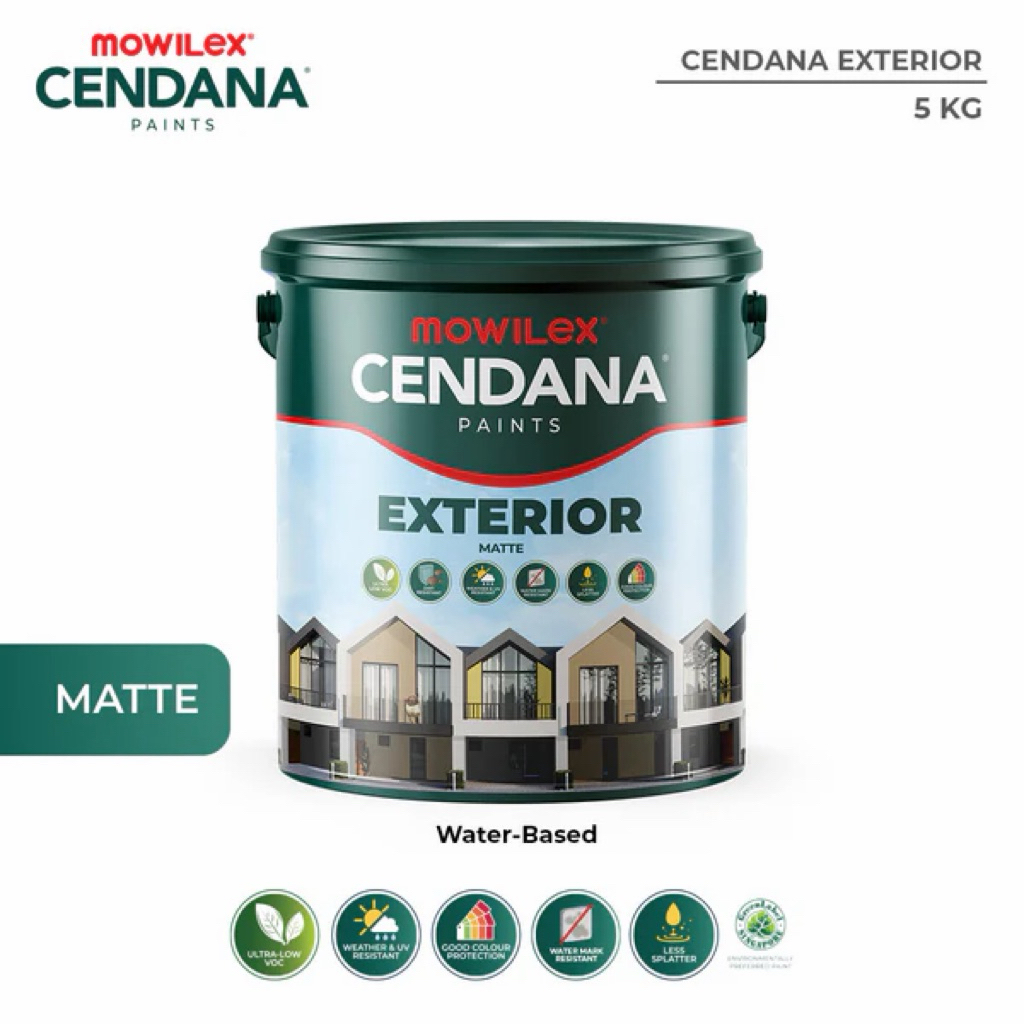 Mowilex Cendana Exterior (Semua Warna) / Cat Tembok Exterior Galon 5Kg