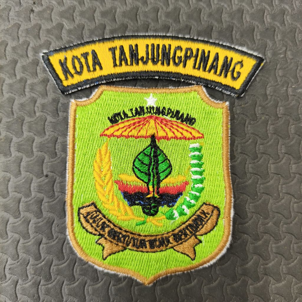 Logo Bordir Kota Tanjungpinang / Logo Kota Tanjungpinang / Bordir Logo Kota Tanjungpinang / Bordir K