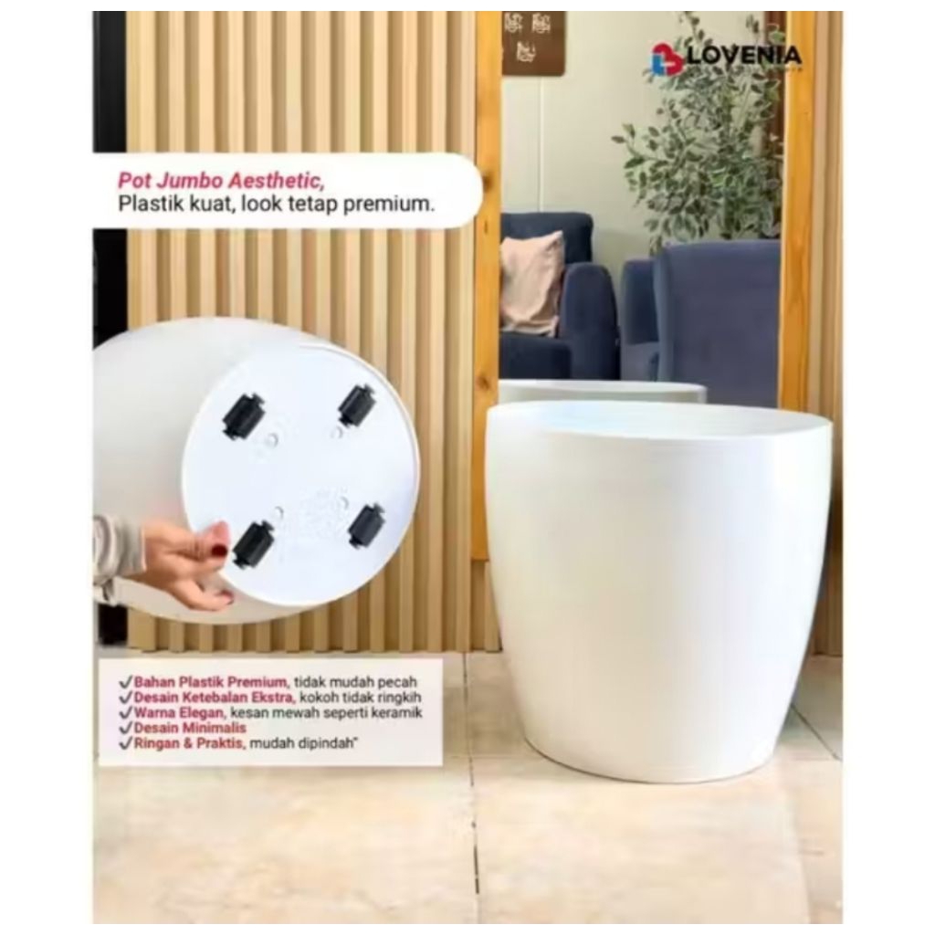 Bak Mandi Lovenia 50// Pot Bak Air model pot keramik  ukuran XXL