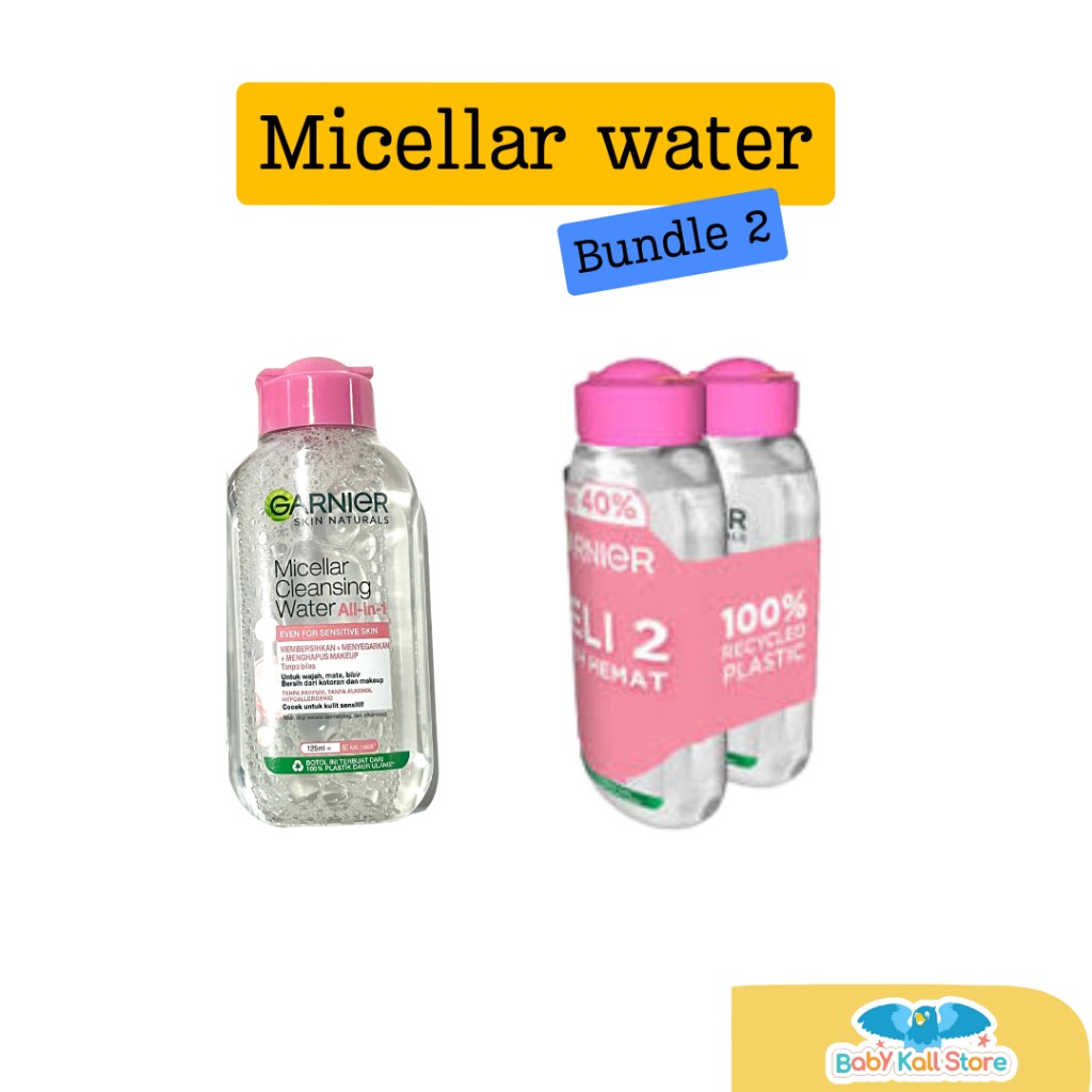 Garnier Micellar Pink Make Up Remover Penghapus Make up 125 ml