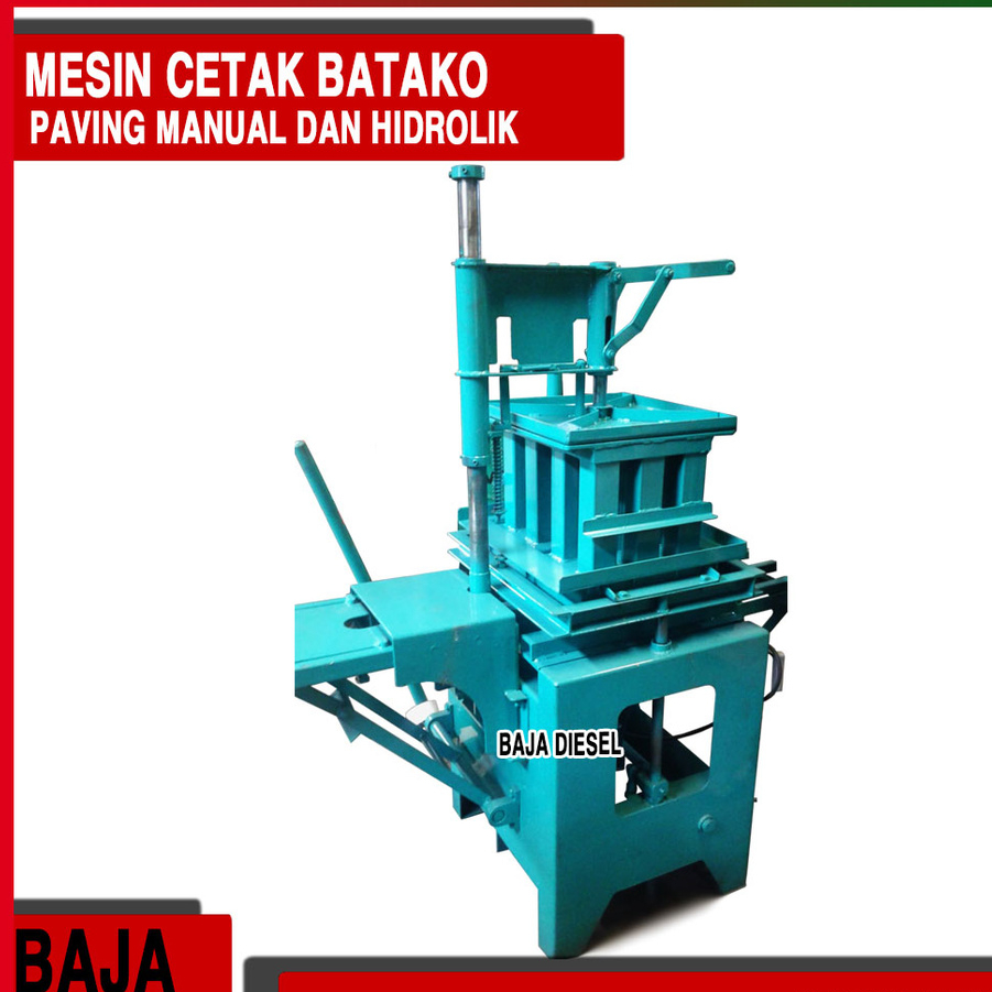 Mesin Cetak Batako Paving Manual dan Hidrolik