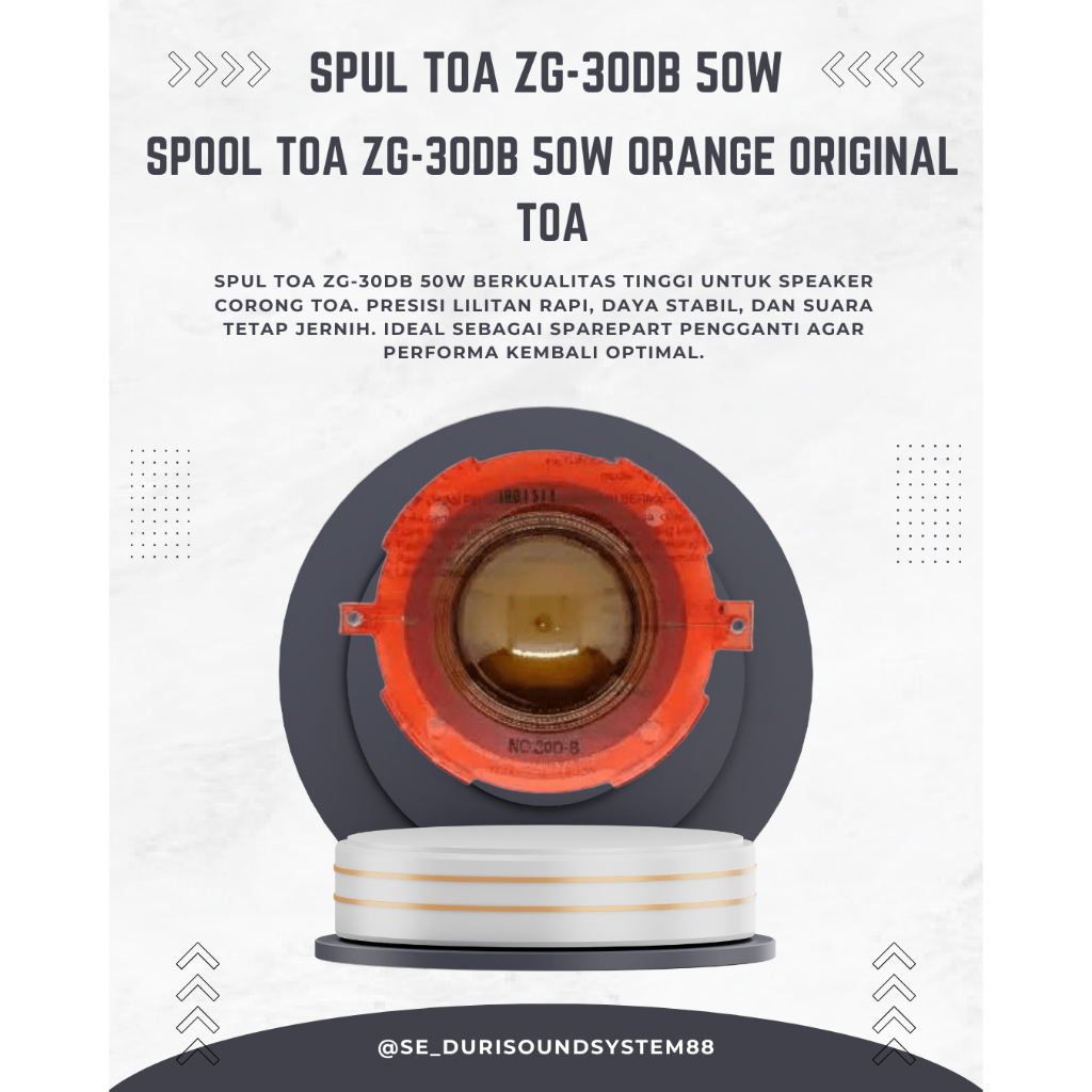 Spul TOA ZG-30DB 50W Spool Speaker Corong TOA Sparepart Corong TOA