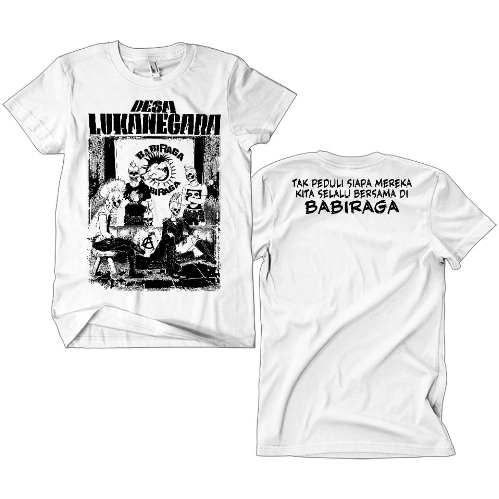 Kaos Band Punk Desa Lukanegara - Babiraga putih