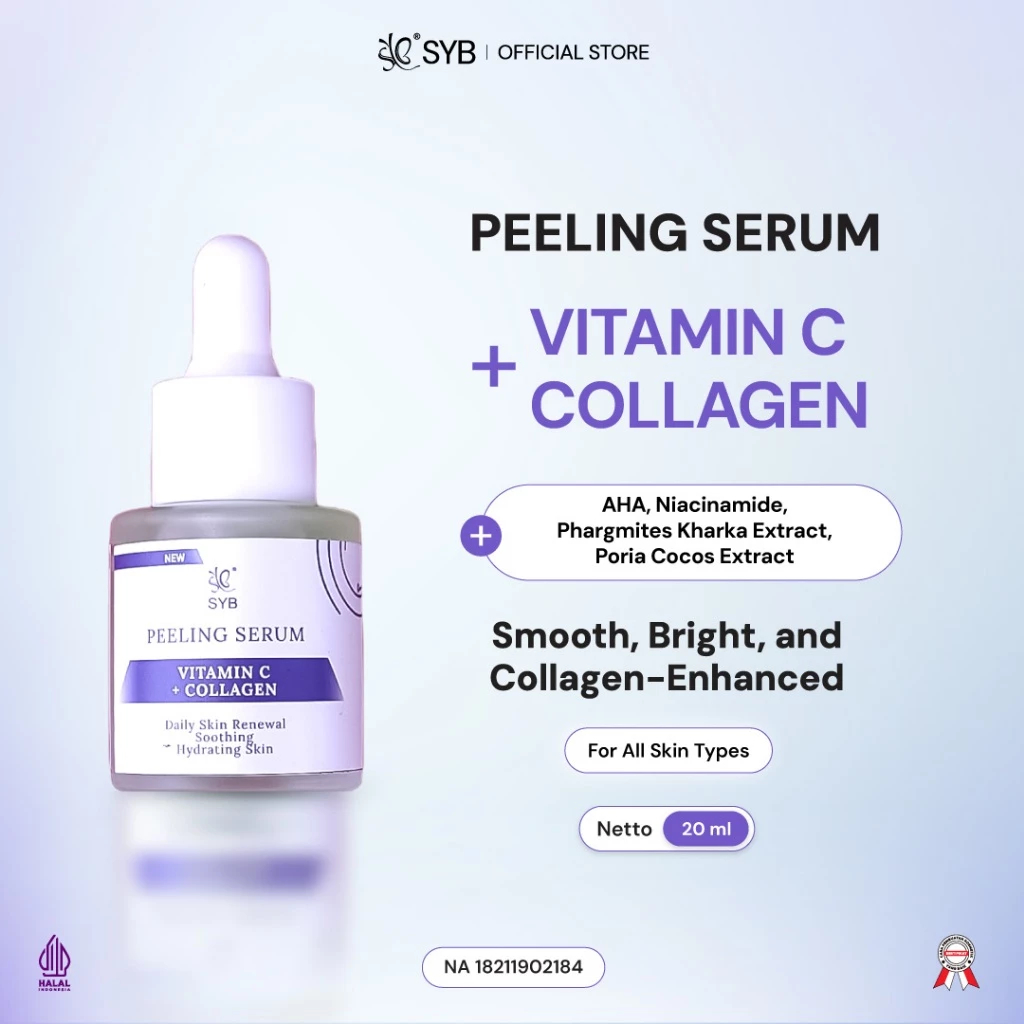 FORTE PEELING SERUM WITH VITAMIN C + COLLAGEN SYB - SERUM PEELING WAJAH