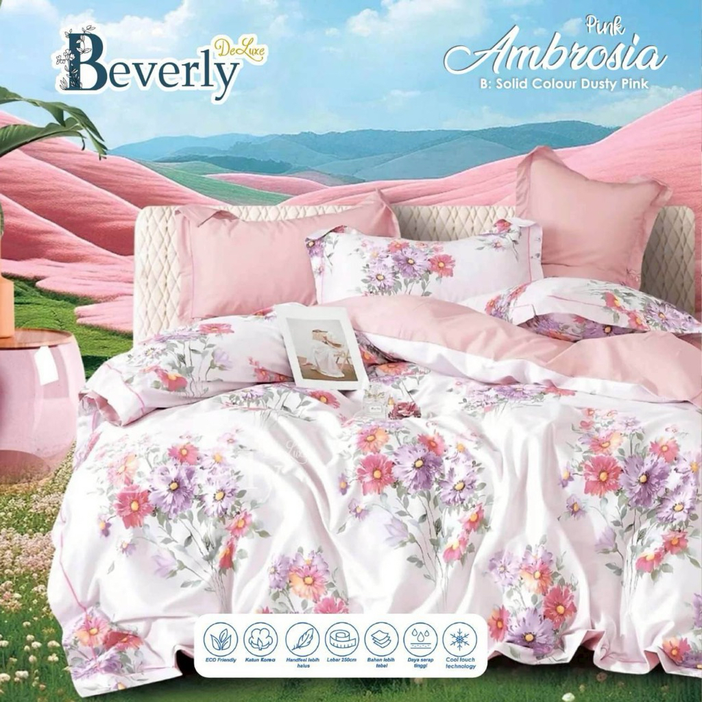 SPREI SET KATUN LOKAL PREMIUM MOTIF AMBROSIA
