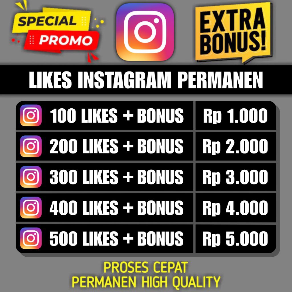 Like Instagram Permanen Real Aktif | Likes Reels Permanen Bergaransi