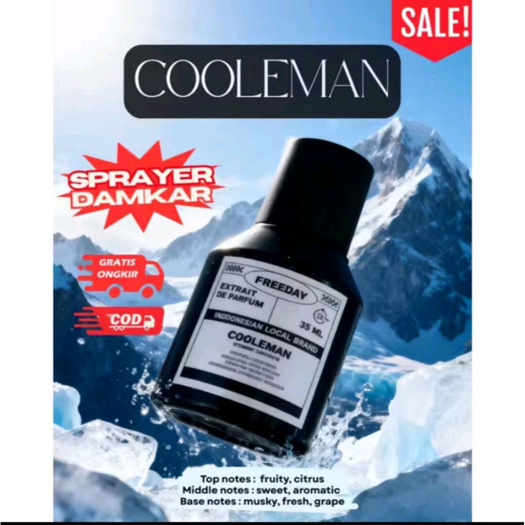 FREEDAY COOLEMAN RASASI HAWAS ICE PARFUM PREMIUM Pria dan Wanita Special Bundling 35ml Parfume Unise