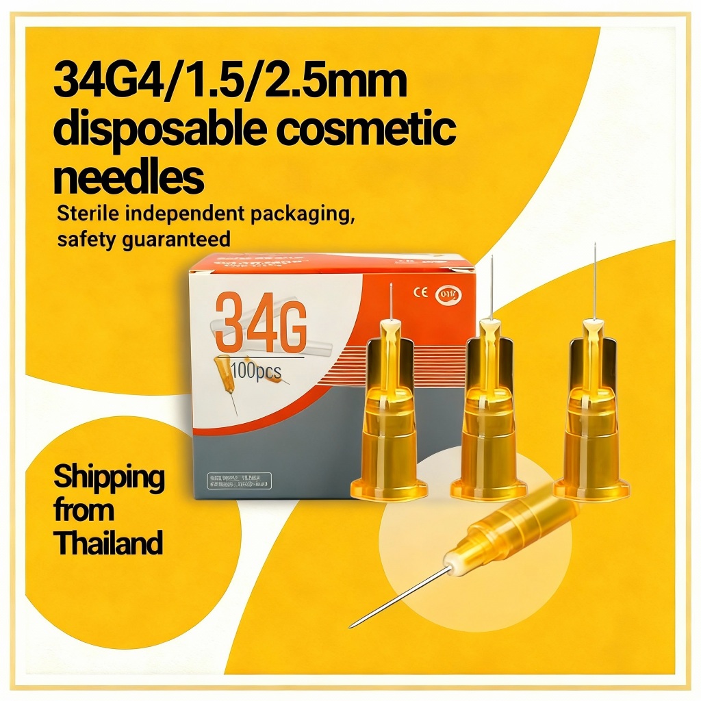 Needle skinbooster meso 34g x 4mm 1.5mm 2.5mm jarum meso messo kecil mini pendek Sungshim