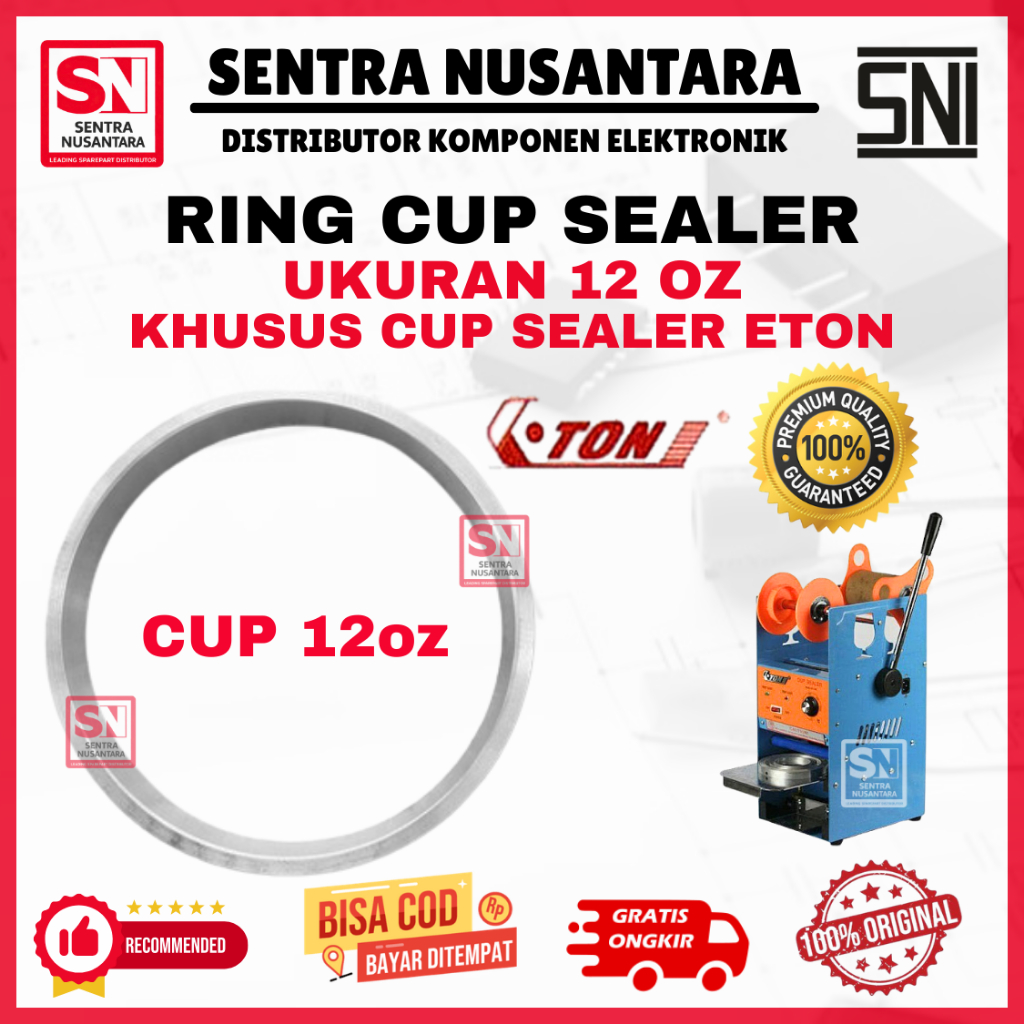 RING CUP SEALER KHUSUS MEREK ETON CUP SEALER 12oz ORIGINAL | RING CUP KHUSUS MERK ETON 12 oz FLAT CU