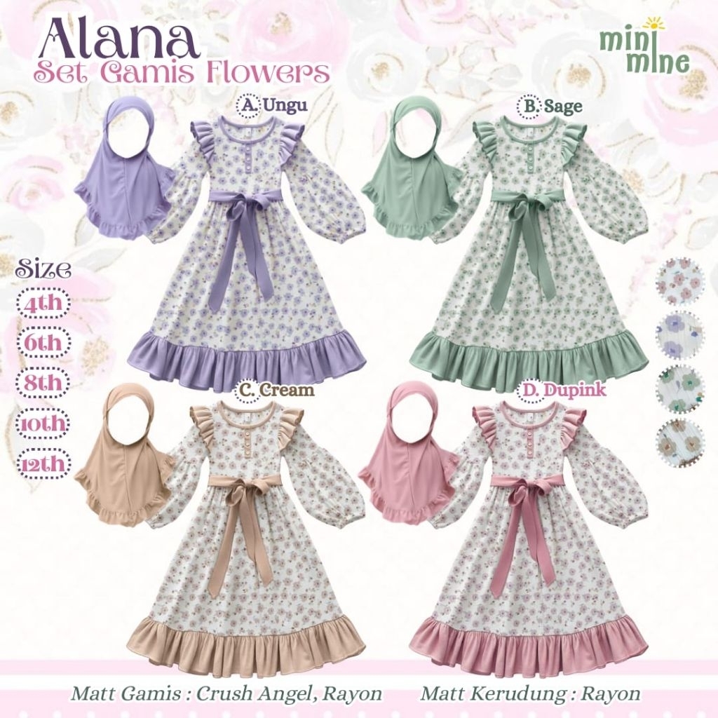 SET GAMIS ANAK ALANA
