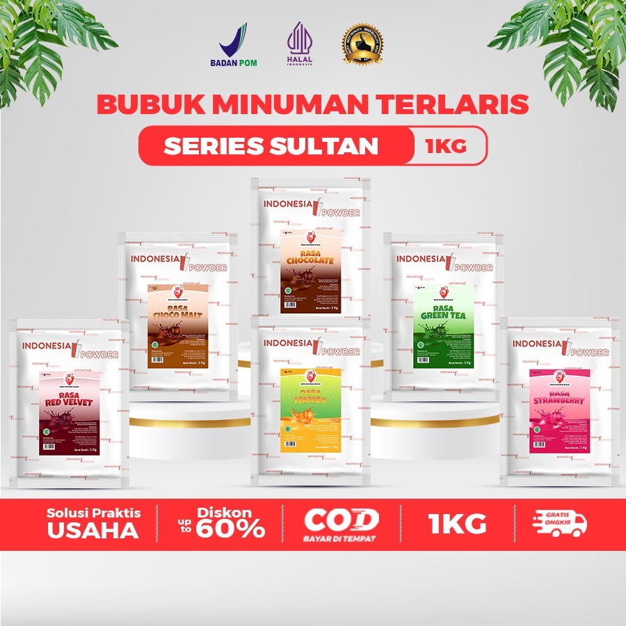 [SERIES] Bubuk Minuman Mix Gula 1 Kg Aneka Rasa Instant Powder Drink Sultan Omura Powder