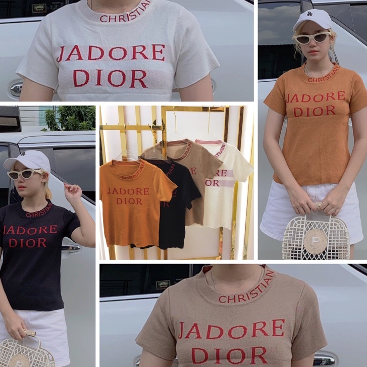 Baju Atasan Rajut Wanita Lengan Pendek Import Bangkok 11552