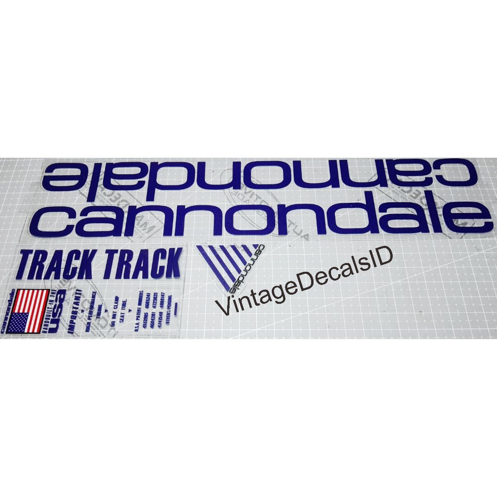 sticker decals replacement Cannondale TRACK
