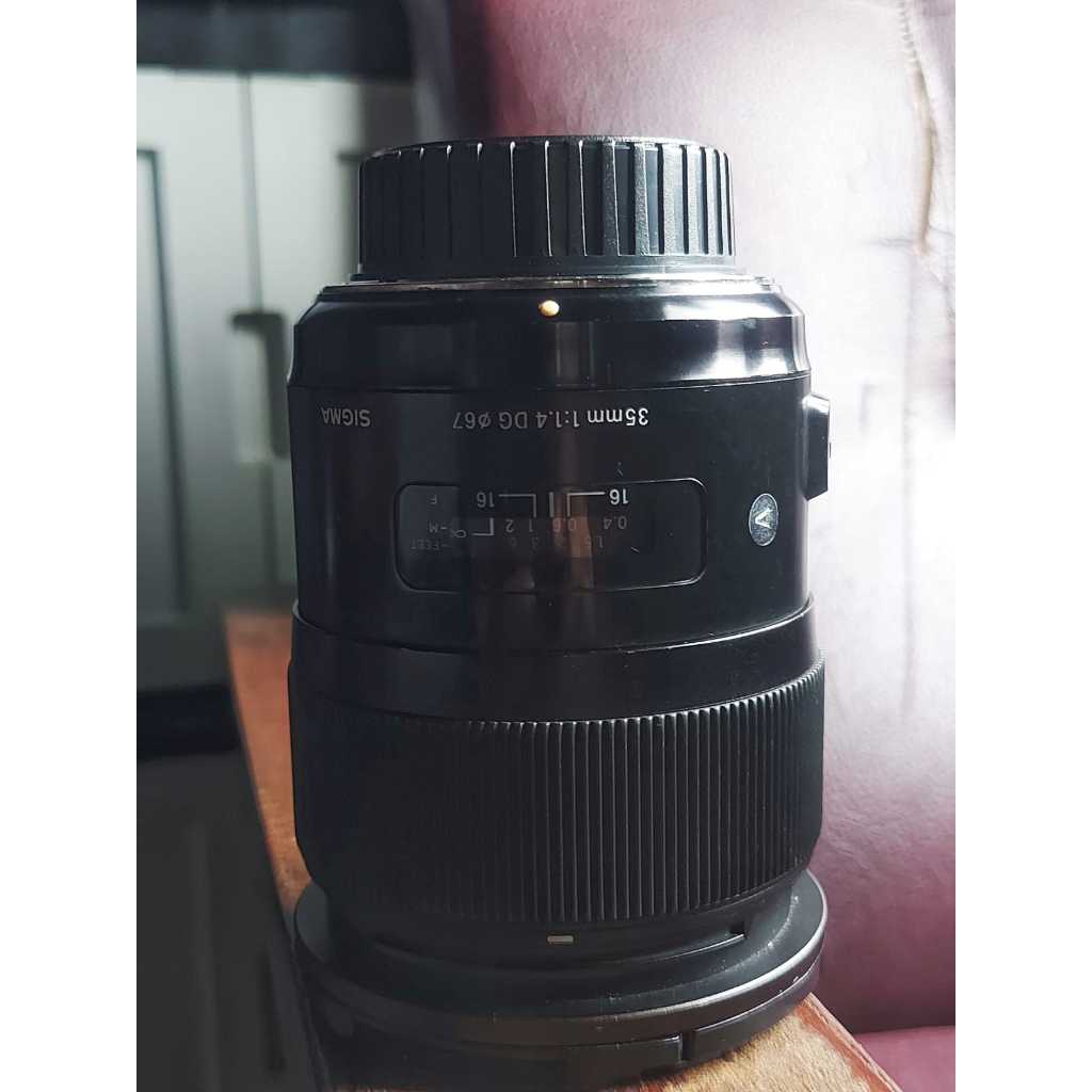 Lensa Sigma 35mm for nikon f 1.4