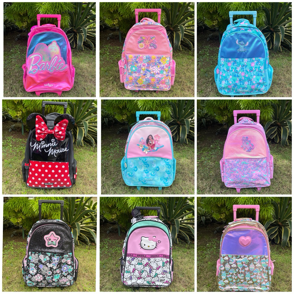 TAS SEKOLAH TROLY ANAK SD RODA NYALA LAMPU