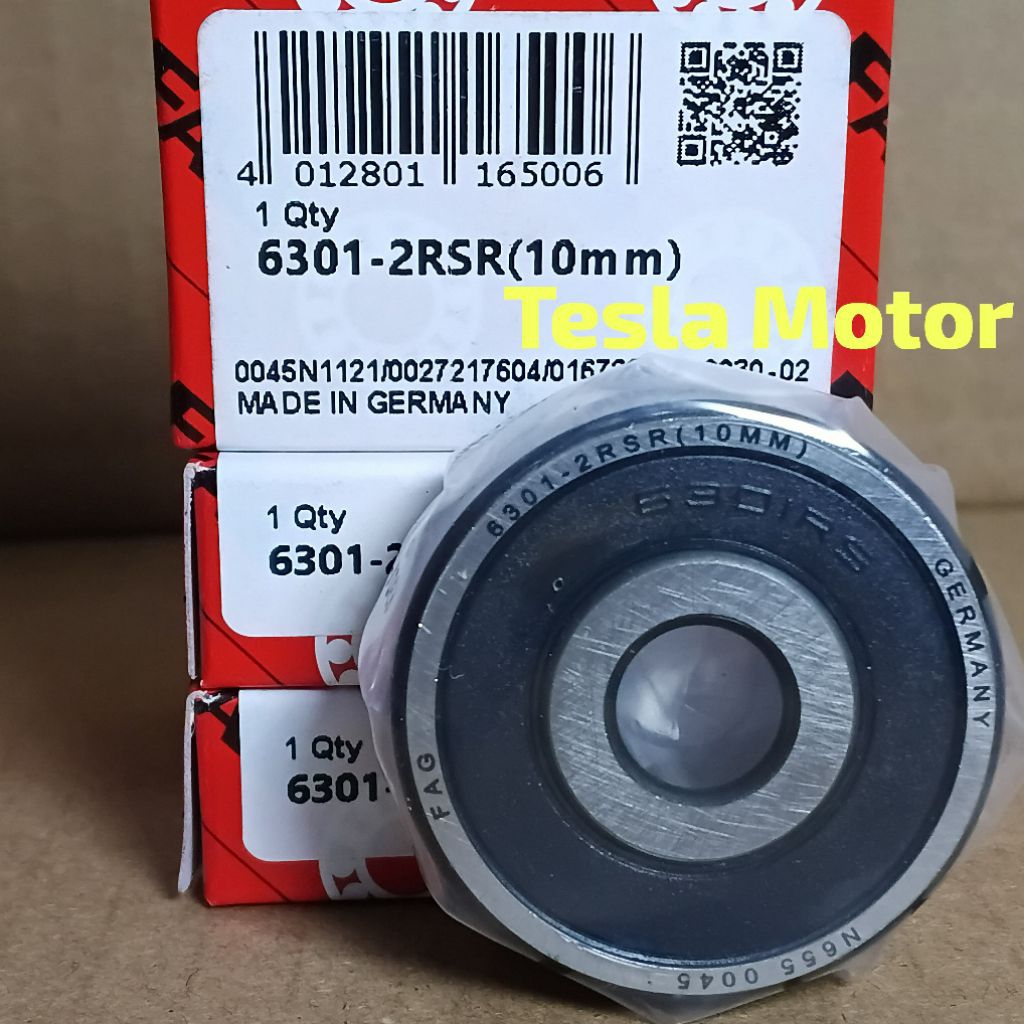 BEARING 6301 2RSR 10MM FAG TUTUP KARET