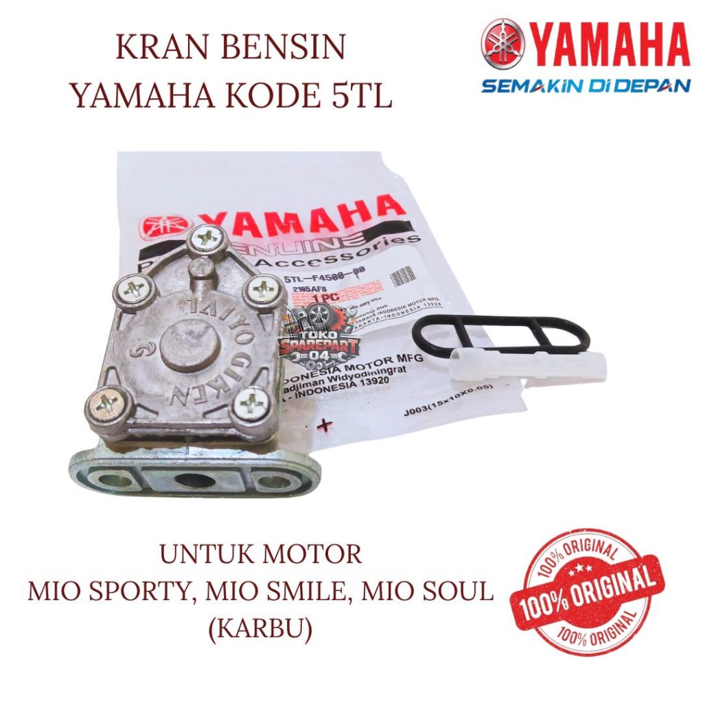 KRAN BENSIN ORIGINAL YAMAHA KODE 5TL MIO SPORTY, MIO SMILE, MIO SOUL (KARBU)