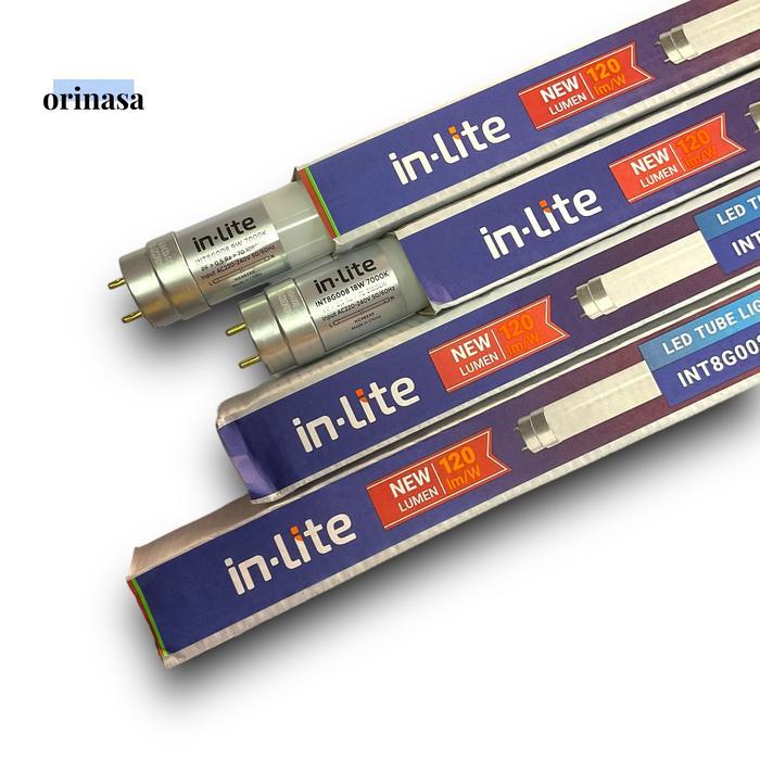 Lampu TL LED Tube T8 18 WATT 18W Inlite In Lite INT8G008 Bohlam LED T8 Lampu TL LED T8 IN LITE T8