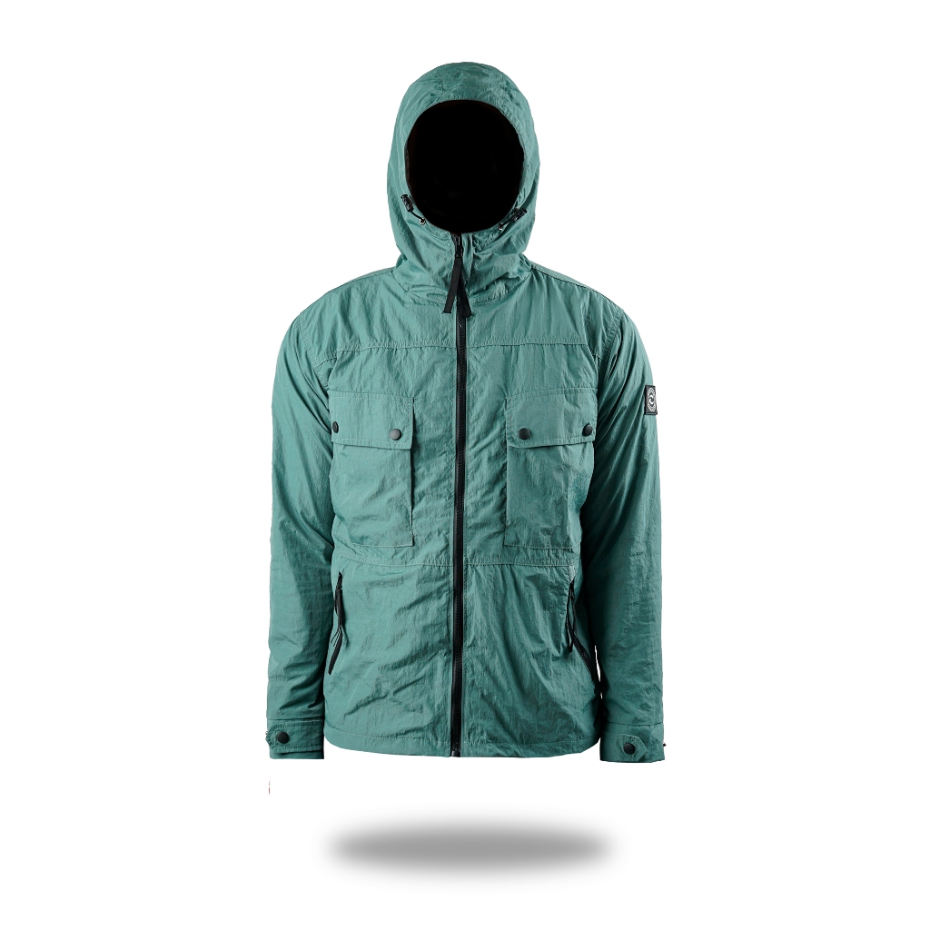 Jaket Casual Hooligan Tribun Nylon Crinkle Carrtritch - Sage
