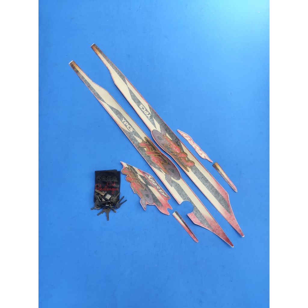 Striping Sticker List Merah Yamaha FIZ R 97 98 Original