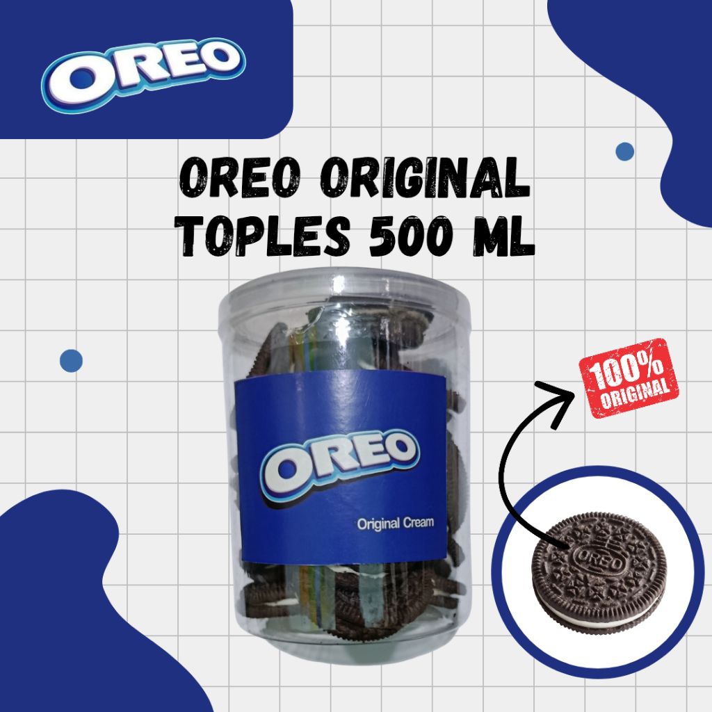 OREO ORIGINAL TOPLES 500ML - 100% ASLI, BUKAN KW