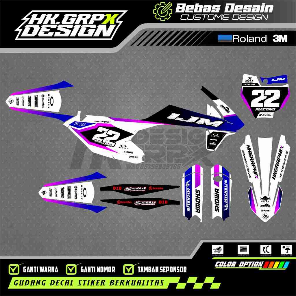 DECAL STIKER KTM 85 2020 - KTM 250 2017 - KTM 250 2020-2022 - KTM 85 2014-2016 - PREMIUM FULLBODY CU
