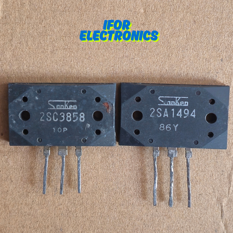 Transistor Sanken 2SC3858 2SA1494 C3858 A1494  2SC3264 2SA1295 C3264 A1295 CABUTAN UPS ORIGINAL