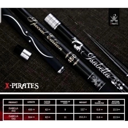 Joran Tegek X-PIRATES Isabella 450 & 540 & 610 Free Jersey - Gratis Ongkir