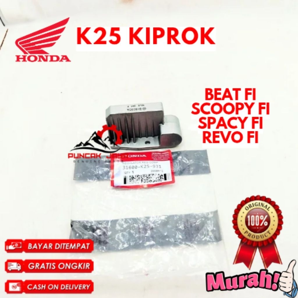 KIPROK ORIGINAL HONDA KODE K25, KIPROK BEAT FI, KIPROK SCOOPY FI, KIPROK SPACY FI, KIPROK REVO FI