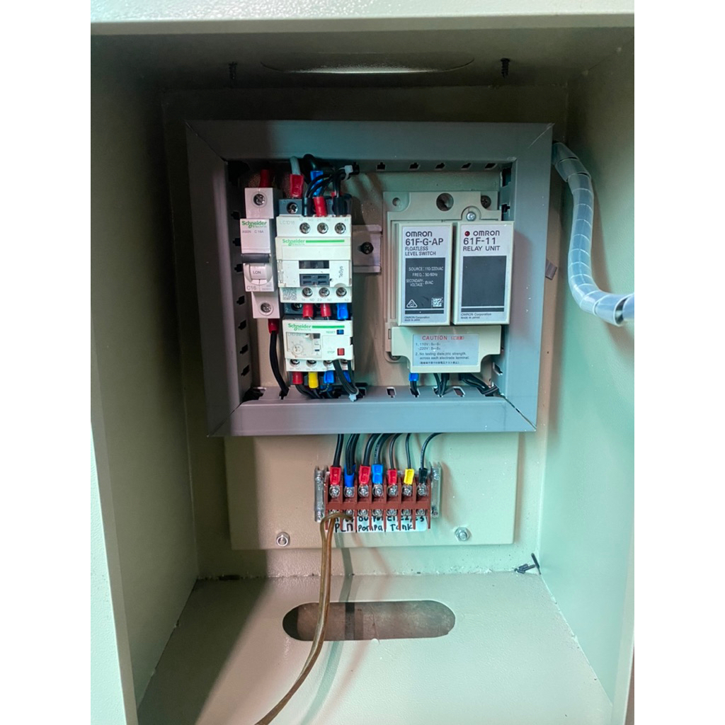 1 set panel pompa submersible wlc omron 1 phase