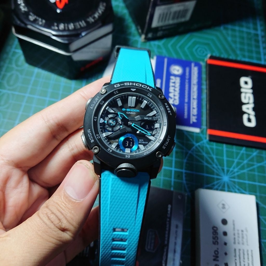 jam tangan casio g shock GA-2000 fullset original second koleksi