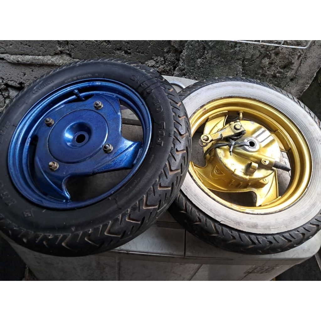 Velg pelek Kymco kimco set mocin motor custom honda monkey dll original kelengkapannya sesuai difoto